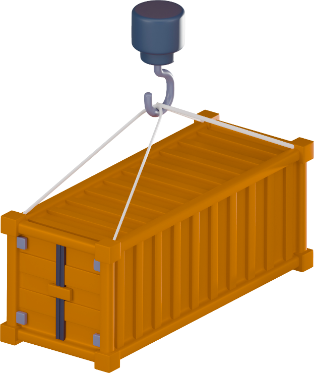 Vector image of a crane